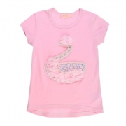 Mädchen Tshirt Seagull roz pudrat copii