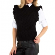 Vesta tricot eleganta - negru dama