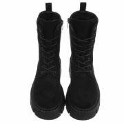 SchnA?rstiefeletten - blacksuede dama