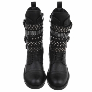 SchnA?rstiefeletten - negru dama