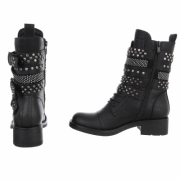 SchnA?rstiefeletten - negru dama