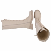 SchnA?rstiefel - beigepu dama