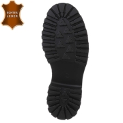 Ghete cu siret fara toc - negru dama