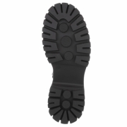 Ghete cu siret si talpa groasa - negru dama