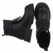 SchnA?rstiefeletten - negru dama