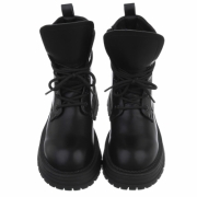 SchnA?rstiefeletten - negru dama