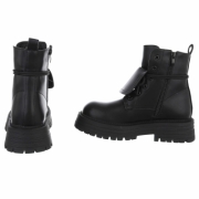 SchnA?rstiefeletten - negru dama