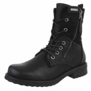 SchnA?rstiefeletten - negru dama