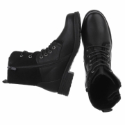 SchnA?rstiefeletten - negru dama