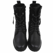 SchnA?rstiefeletten - negru dama