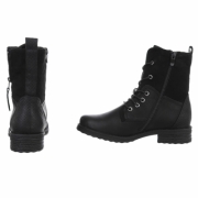 SchnA?rstiefeletten - negru dama