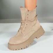 SchnA?rstiefeletten - bej dama