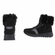 SchnA?rstiefeletten - negru dama