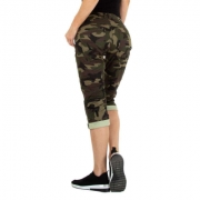 Blugi Capri- Colorful Premium - verde military dama