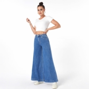 Blugi evazati Laulia - albastru dama