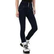 Jeans talie inalta - DK.albastru dama