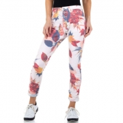 Pantaloni cu flori - Place du Jour   roz pudrat dama