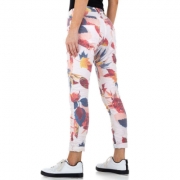Pantaloni cu flori - Place du Jour   roz pudrat dama