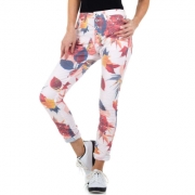 Pantaloni cu flori - Place du Jour   roz pudrat dama