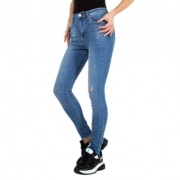 Blugi Skinny Colorful Premium - albastru dama