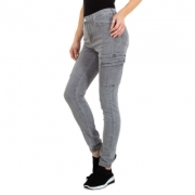 Blugi Skinny Colorful Premium - gri dama