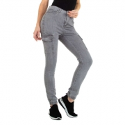 Blugi Skinny Colorful Premium - gri dama
