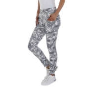 Blugi skinny cu imprimeu - Place du Jour   alb dama