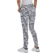 Blugi skinny cu imprimeu - Place du Jour   alb dama