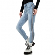 Blugi skinny deschisi la culoare - L.albastru dama