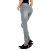 Blugi talie inalta Colorful Premium - albastru dama