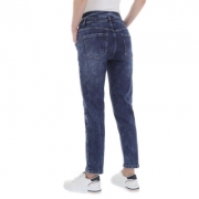 Blugi talie inalta denim Life - albastru dama