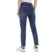 Blugi talie inalta denim Life - albastru dama