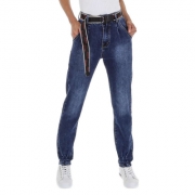 Blugi mom fit - DK.albastru dama