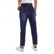 Blugi mom fit - DK.albastru dama