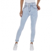 Blugi talie inalta GALLOP - L.albastru dama
