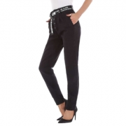 Blugi talie inalta GALLOP - negru dama