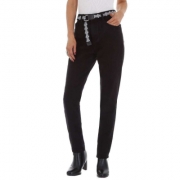 Blugi talie inalta GALLOP - negru dama