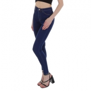 Blugi talie inalta Laulia - DK.albastru dama