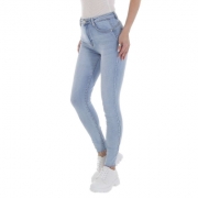 Blugi talie inalta Laulia - L.albastru dama