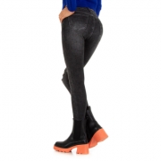 Blugi skinny talie inalta - negru dama