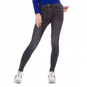 Blugi skinny talie inalta - negru dama