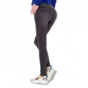 Blugi skinny talie inalta - negru dama