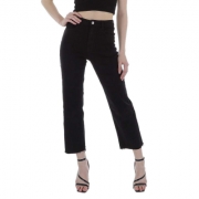 Blugi talie inalta Laulia - negru dama