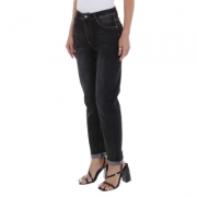 Blugi talie inalta Laulia - negru dama