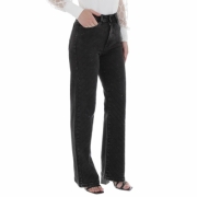 Blugi talie inalta Laulia - negru dama