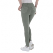 Blugi talie inalta M.Sara - verde dama