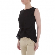 Bluza office fara maneci - negru dama