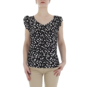 Bluza cu imprimeu - negru dama