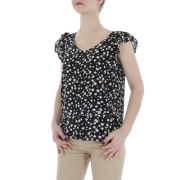 Bluza cu imprimeu - negru dama