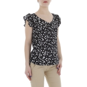 Bluza cu imprimeu - negru dama